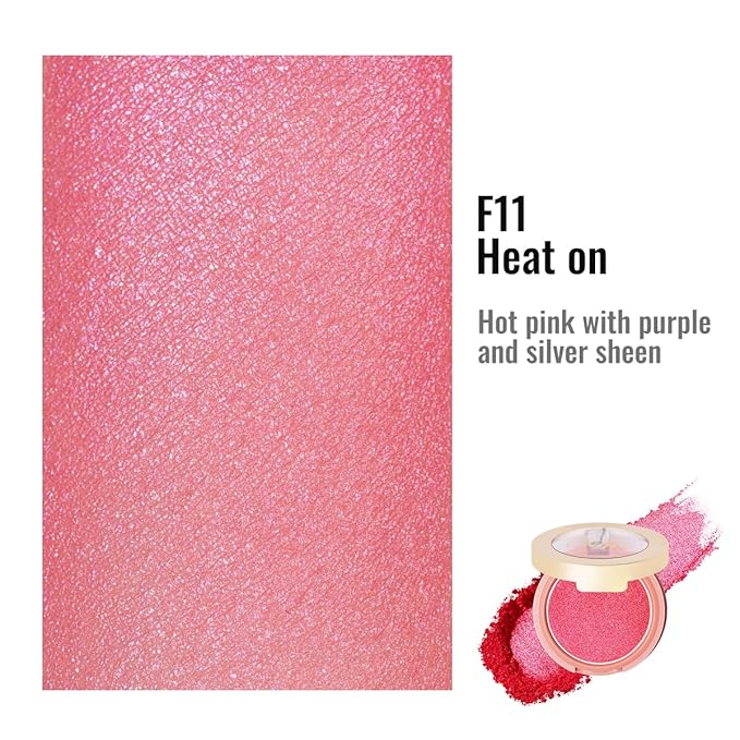Oulac Luminisers Powdery Blusher for Cheeks Face Glow,Brighten 4.8g