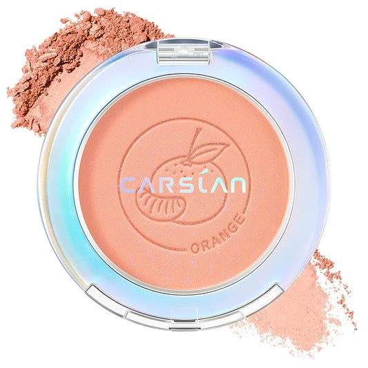 Face Blush, Powder Blush Makeup, Longlasting Highly Pigmented 02 ORANGE