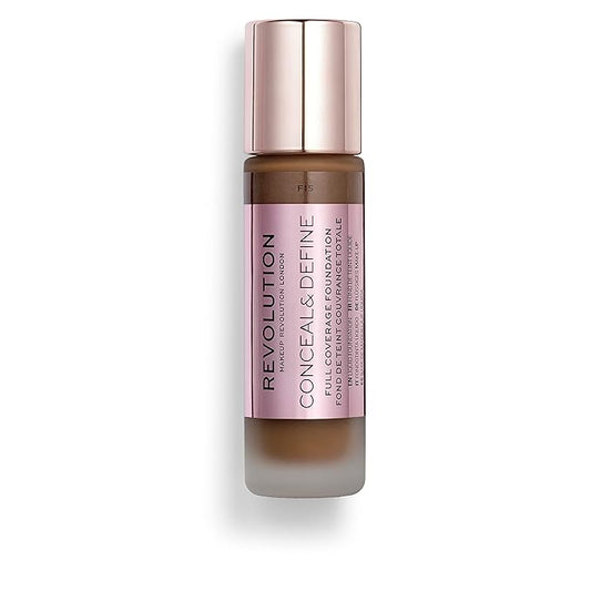 Makeup Revolution Conceal and Define Foundation, Full Coverage Fl Oz