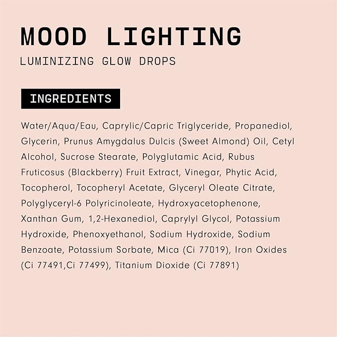 Versed Mood Lighting Luminizing Glow Drops, Sheer Bronzed - Liquid Highlight & Bronzing Drops with Illuminating Light-Reflecting Pigments - Antioxidants & Hydrating Hyaluronic Acid - Vegan (1 fl oz)
