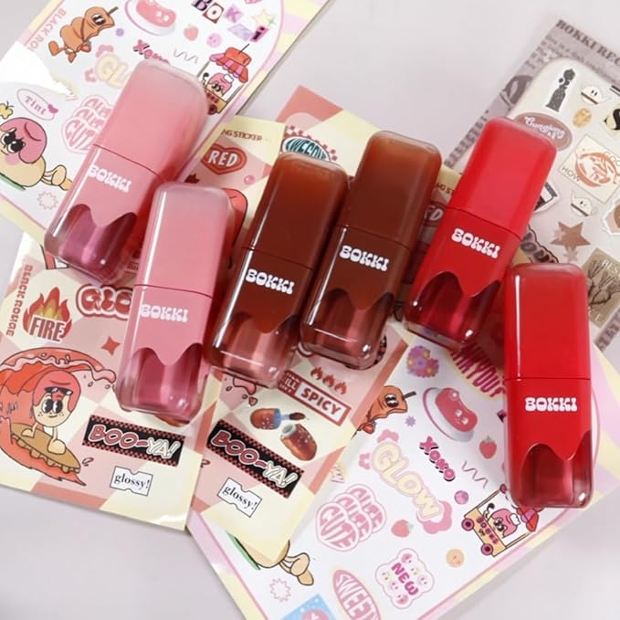 Glow Bokki Glossy Lip Tint, Korean Beauty (GB11 Mauve Brick, 4.1 grams)