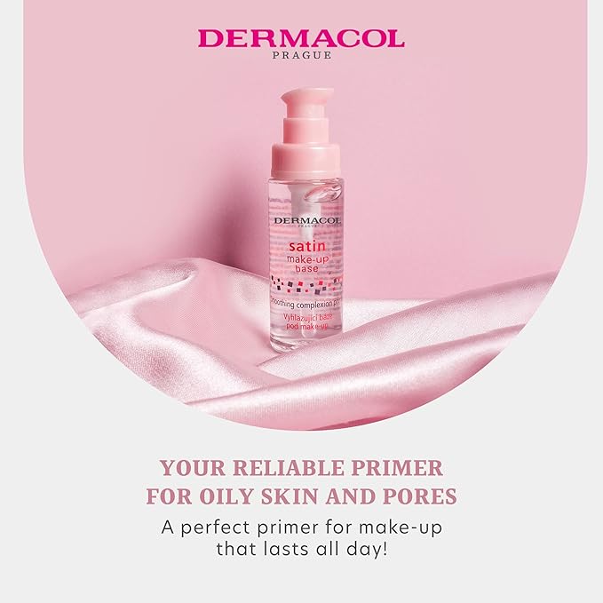 Dermacol - Satin Makeup Base, Matte Face Primer No Preservatives, 30 mL