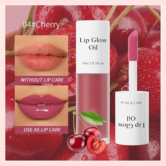 Korean Lip Oil - Fruity Flavor Lip Glow Glow