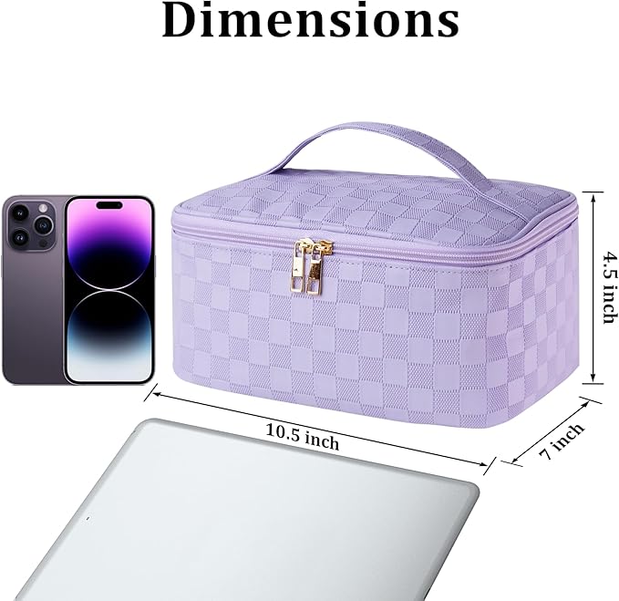 Large travel makeup bag makeup