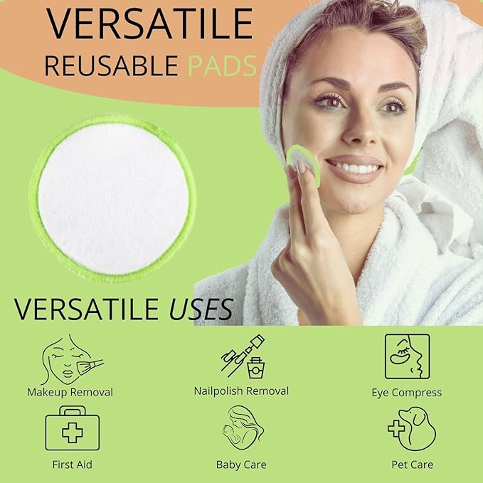 Reusable makeup remover pads -