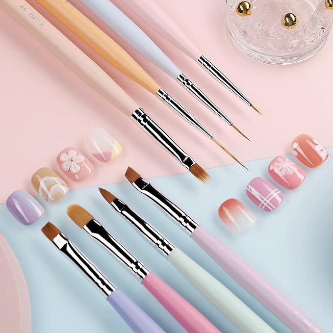 Gaoy 8 pcs nail brushes