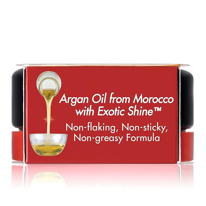 Creme of Nature with Argan Oil From Morocco Perfect Edges Hair Gel, 24 Hour Hold with Moisture and Exotic Shine, Black, 2.25 Oz (Pack of 2)