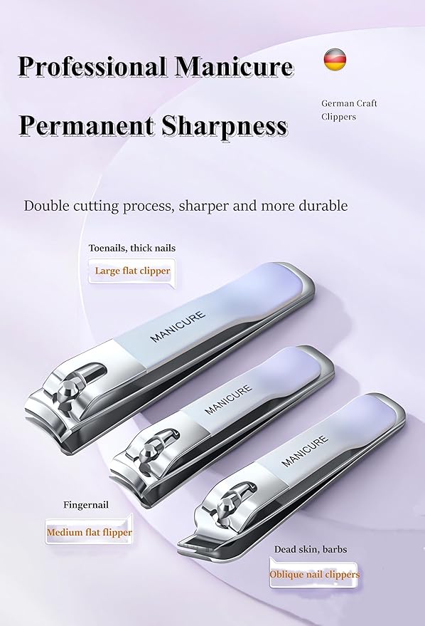 4 Pcs Manicure Set Stainless