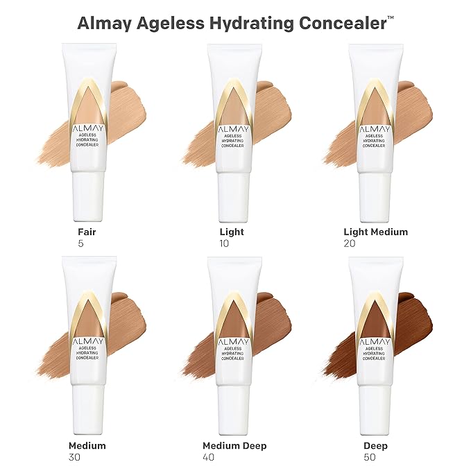 Almay Anti-Aging Concealer, Face Makeup with Hyaluronic Acid, Fl Oz