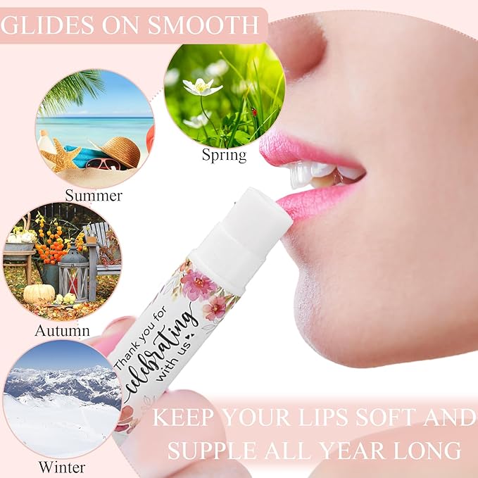 48 Set Bridal Shower Lip Balms Proposal