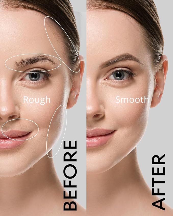 Eyebrow Hair Trimmer: Rechargeable Facial Hair Removal Device for Removing Unwanted Peach Fuzz from Lips Chin Neck As Well As Shaping Eyebrows