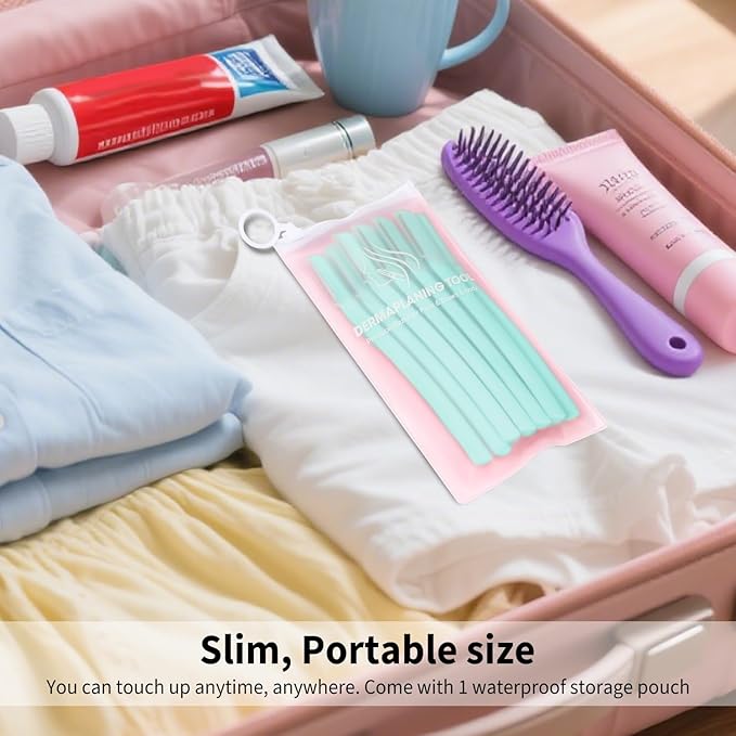 Face Razors for Women, Dermaplane Razor for Women Face, Eyebrow Razor, Facial Razors, Dermaplaning Tool, Gentle Skin Exfoliation Microblades for Sensitive Skin, Peach Fuzz Remover, 10 Count (Tidal)