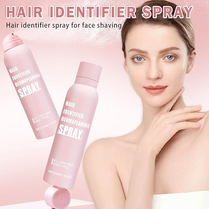Hair Identifier Spray for Face Shaving Powder for Women Skin Body Hair IdentifyingSpray for Dermaplaning Glow Reveal Face Moisturizing Skin Care Dermaplaner Spray