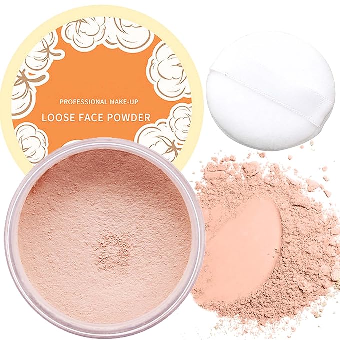 Oil Control Loose Face Powder,Translucent Setting Powder With
