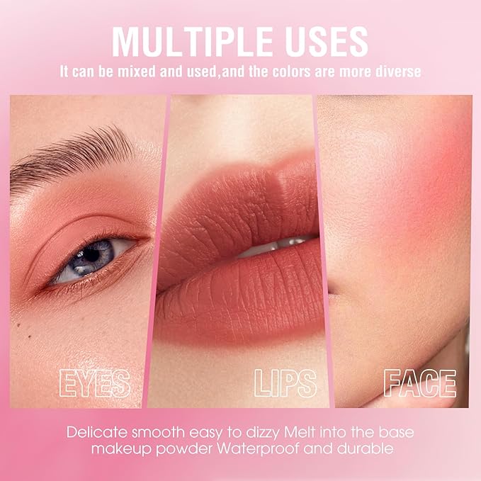 Liquid Blush Makeup Cream Blush For Cheeks Natural Velvet Texture(03#)