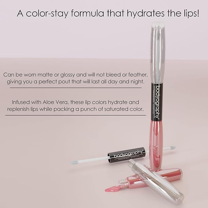 Bodyography Icon Dual Lip Gloss, Tarte, 0.3 Ounce