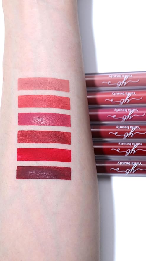 by NIKKI VALENTINE 6 PCS MATTE LIQUID LIPSTICK
