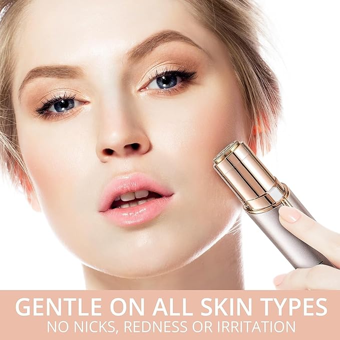 【Generation 2】Facial Hair Remover Replacement Heads for Finishing Touch Flawless Facial Hair Remover, Replacement Blades for Finishing Touch Flawless Gen 2 Hair Removal, 4 Pack (Gold)