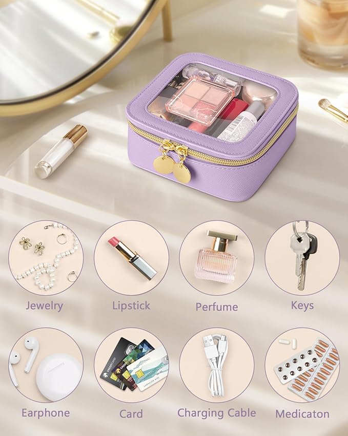 Mini makeup bag, small makeup