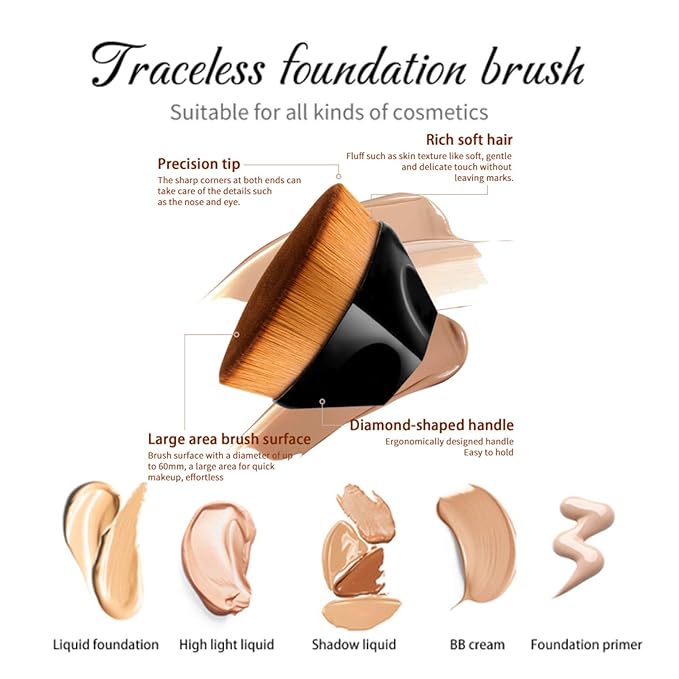 2 Pcs Liquid Foundation Full Coverage 24HR Matte Flat Top 30ml