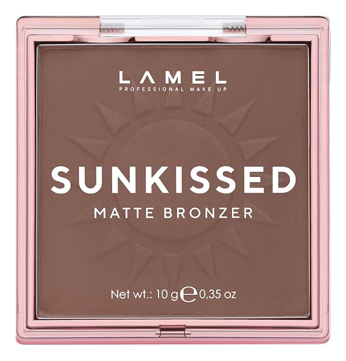 LAMEL Sunkissed Matte Bronzer Face Powder - Non-Shimmer, 0.35oz