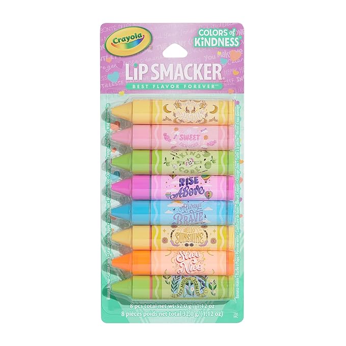 Lip Smacker Crayola Party Pack - 8 Moisturizing Lip