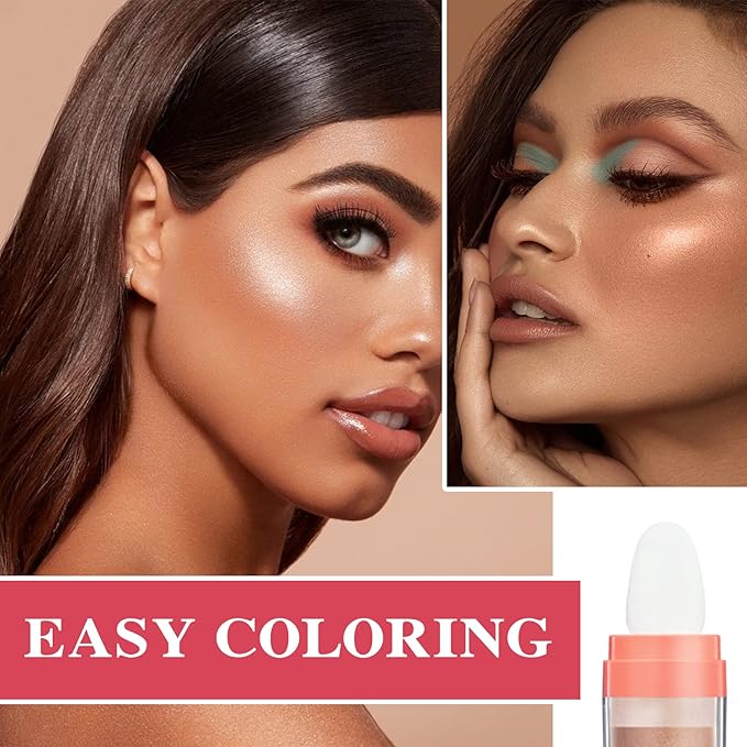 Polvo De Hadas Highlighter Powder Stick Body Face Makeup Gift-Gold