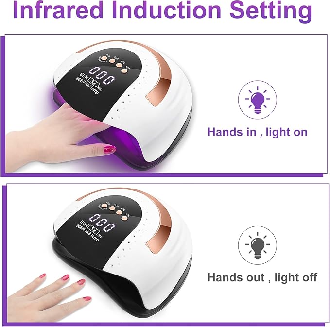 268W UV LED Nail Lamp,