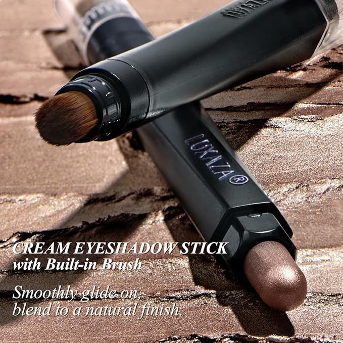 Neutral eyeshadow stick makeup set,