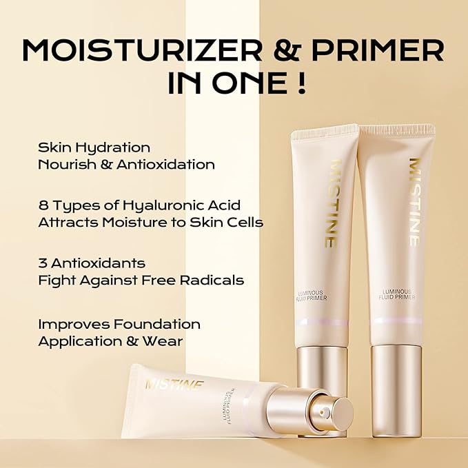 MISTINE Hydrating Makeup Face Primer, 8 Types of Face 1 Oz