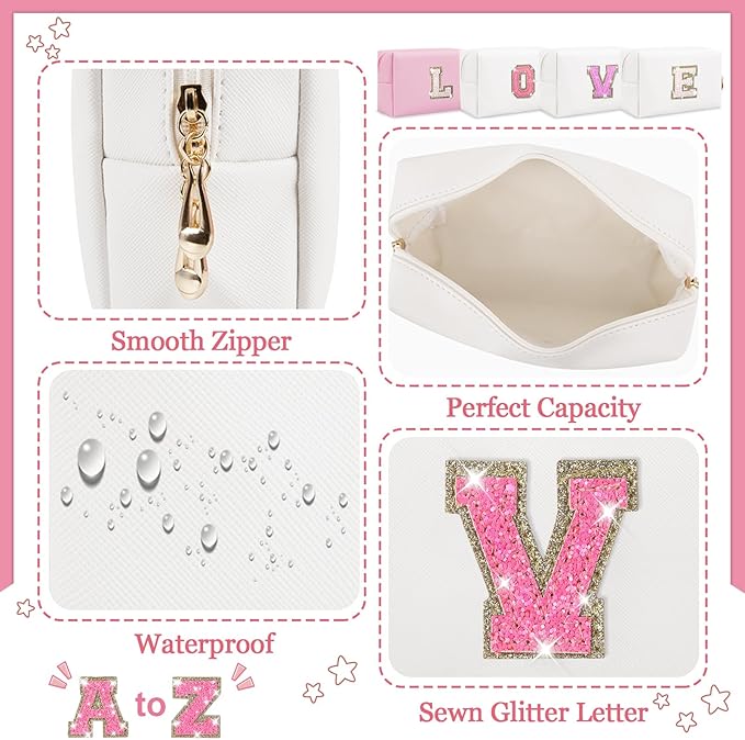 Personalized initial letter patch makeup