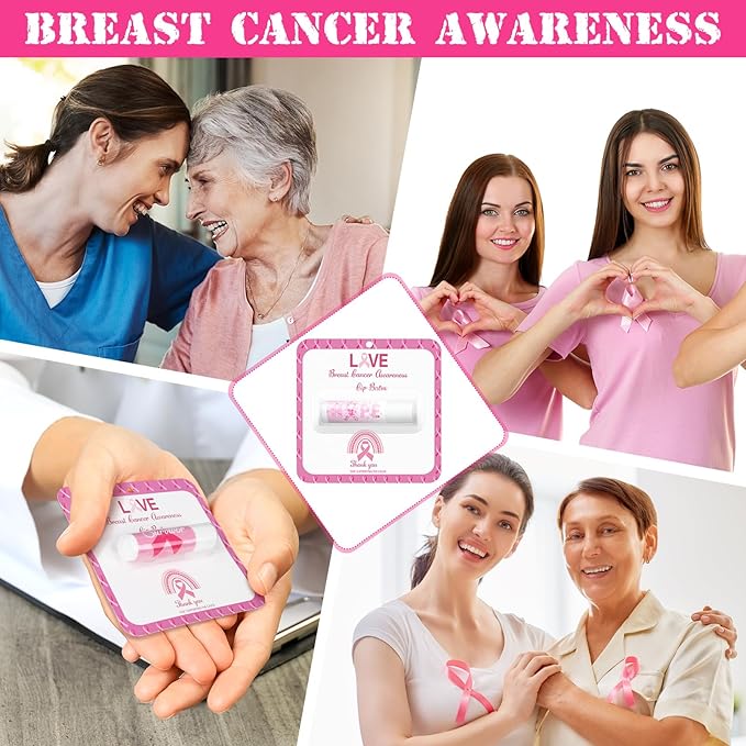 30 Pack Breast Cancer Awareness Favors Balms