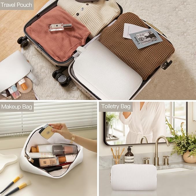 3 pieces makeup bag cosmetic