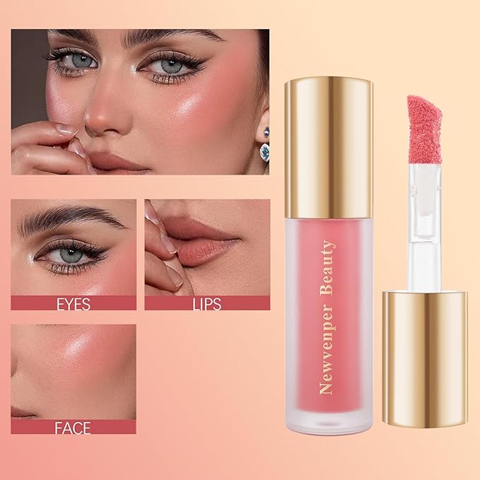 Face Blush+ Face Highlighter+ Face Contour with Brush