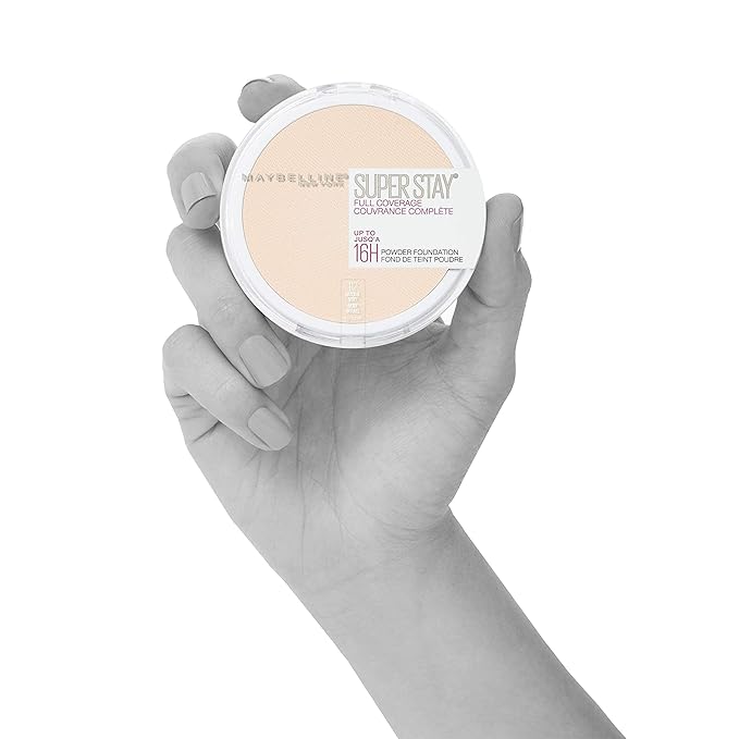 Maybelline Super Stay Full Coverage Powder Foundation Makeup, 1 Count