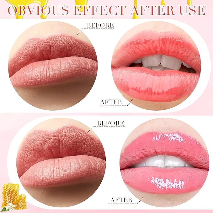 12 Pcs Bee Lip Balm Honey