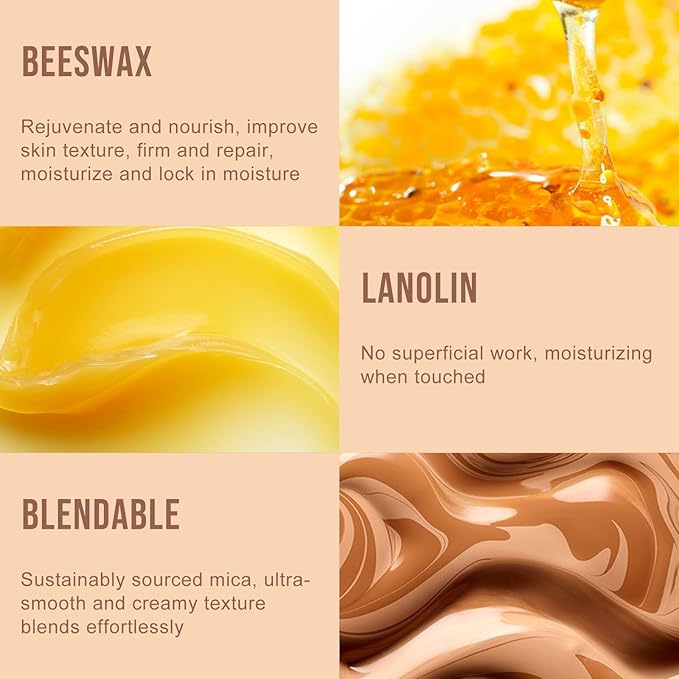 Contour Stick, Highlighter Makeup, 2 in 1 Cream Face (02#)