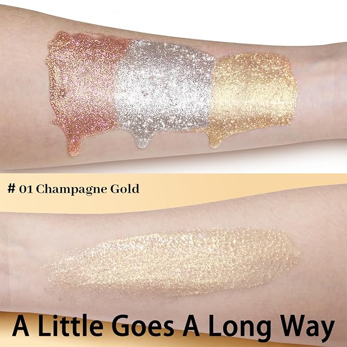 UCANBE Hydrating Body Shimmer Face Glitter Highlighter Makeup