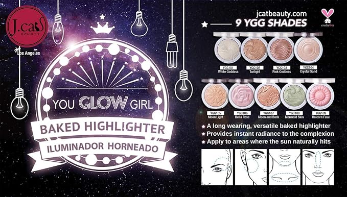 J.CAT BEAUTY You Glow Girl Baked Highlighter -