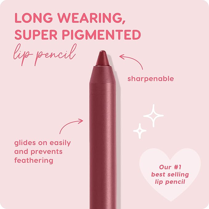 ColourPop Lippie Lip Pencil - High-Pigment, Long-Lasting Lip Liner - Sharpenable Lip Liner Pencil for High-Impact Lip Color - Vegan, Cream Formula with Precise Application - Bounce (0.04 oz)