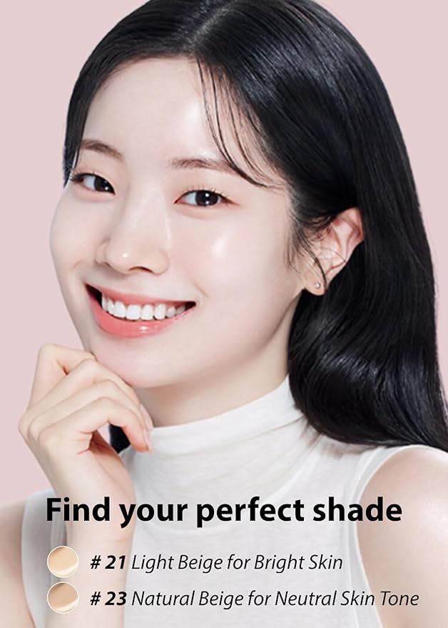 A'PIEU Waterlock Cushion Foundation No.23 Natural Beige Semi-Matte Acid, Paraben-Free