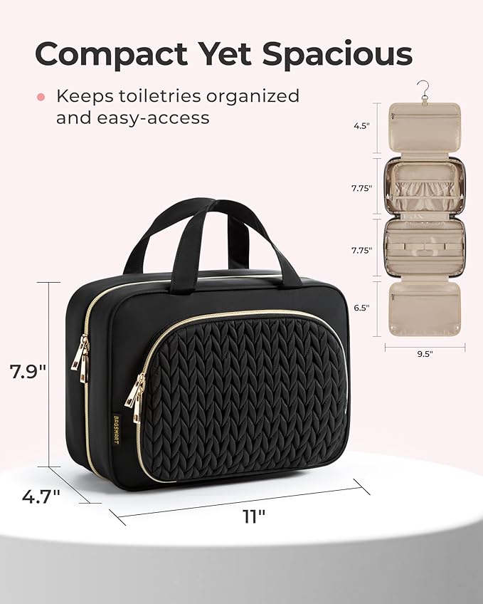 Bagsmart travel toiletry bag with