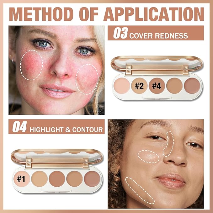 FOCALLURE #GoldenAge 5 in 1 Multi Uses Concealer