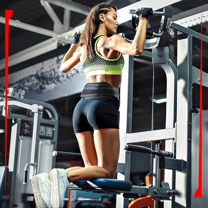 Fitness Dip Belt with Chain for Weight lifting