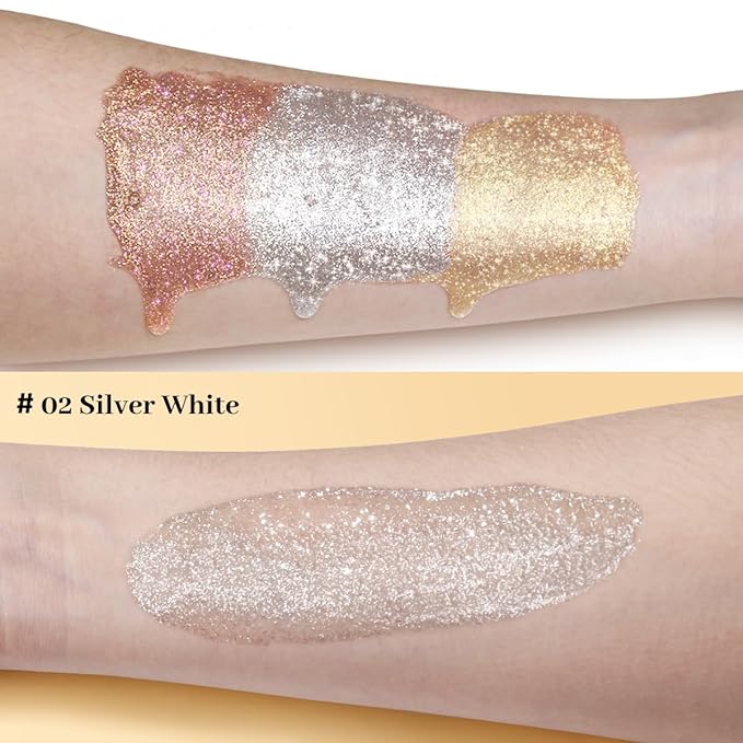 UCANBE Highlighter Makeup Drops Body Glitter Dewy Liquid - 02)