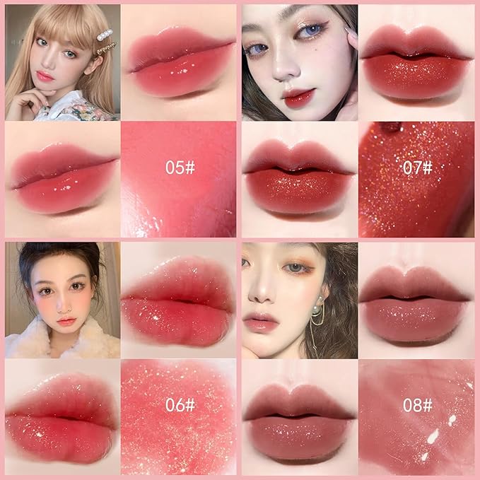 10 Colors Lip Tint Stain Set, Korean Plumping Plumping
