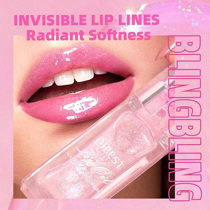 Magic Color Changing Moisturizing Lip Glow Oil Plumping Glimmer Glow Lipstick, Hydrating Lip Gloss Lip Balm Transparent Lip Care, Long Lasting Moisturizing Non-sticky Fresh Texture Lip Oil