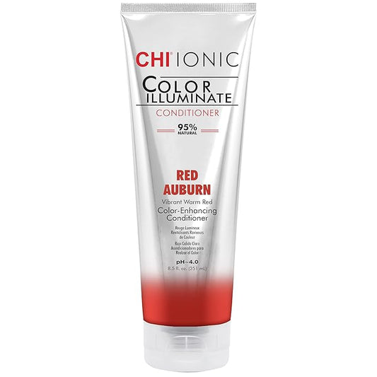 CHI Color Illuminate Conditioner, Helps Maintain Fresh Color In Natural & Color-Treated Hair, Sulfate, Paraben, & Cruelty-Free, Red Auburn, 8.5 Oz