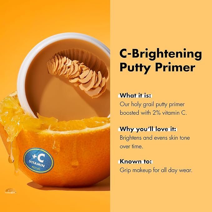 e.l.f. C-Brightening Putty Primer, Makeup Primer For Brightening