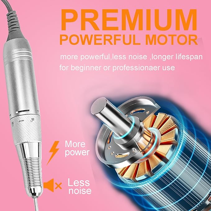 Professional Nail Drill ,OBEEGOO Rechargeable